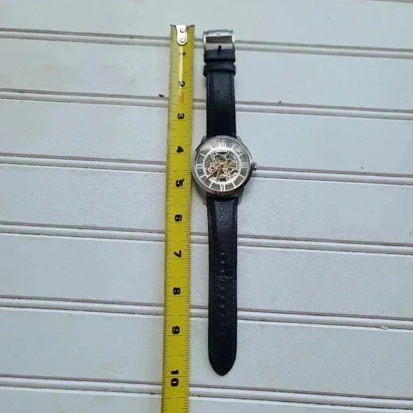 FOSSIL Mens Automatic Wrap Chronograph Watch ME3041 Leather Band Self-Winding - Picture 6 of 13